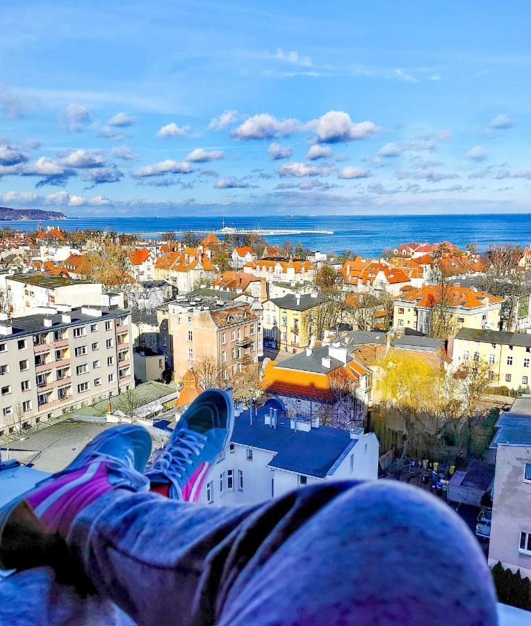 Pokoje Przy Plazy Z Widokiem Na Morze Sopot Buitenkant foto
